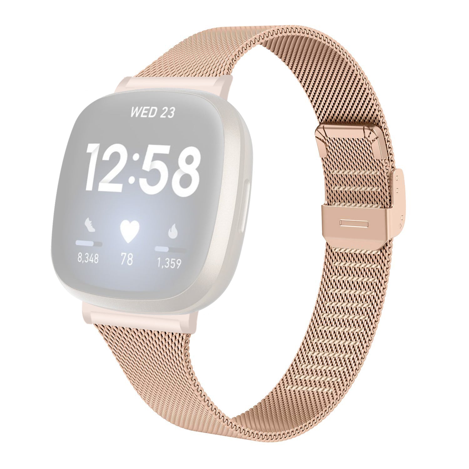 For Fitbit Versa 4 Sense 2 Watch Strap Stainless Steel Milanese Smart Band Watch Strap Replacement For Fitbit Versa 4 Sense 2 Watch Strap Stainless Steel Milanese Smart Band Watch Strap Replacement